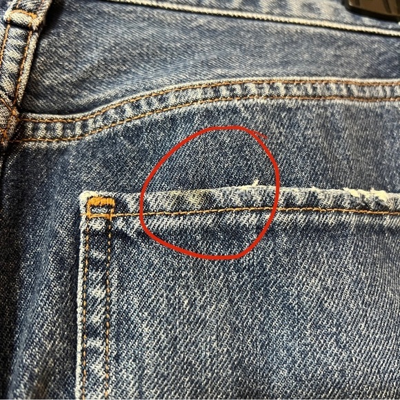 Agolde Women's High Rise Jeans in Dark Blue - Picture 13 of 16